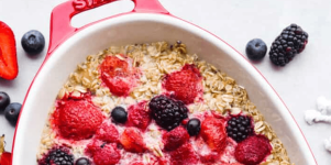 TikTok Gebakken Bessen Havermout Recept